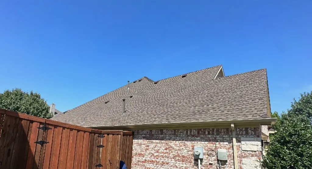 Completed roof replacement project in Rayne